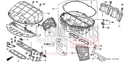 FILTRE A AIR (CBR900RR2,3) CBR900RR3 de 2003